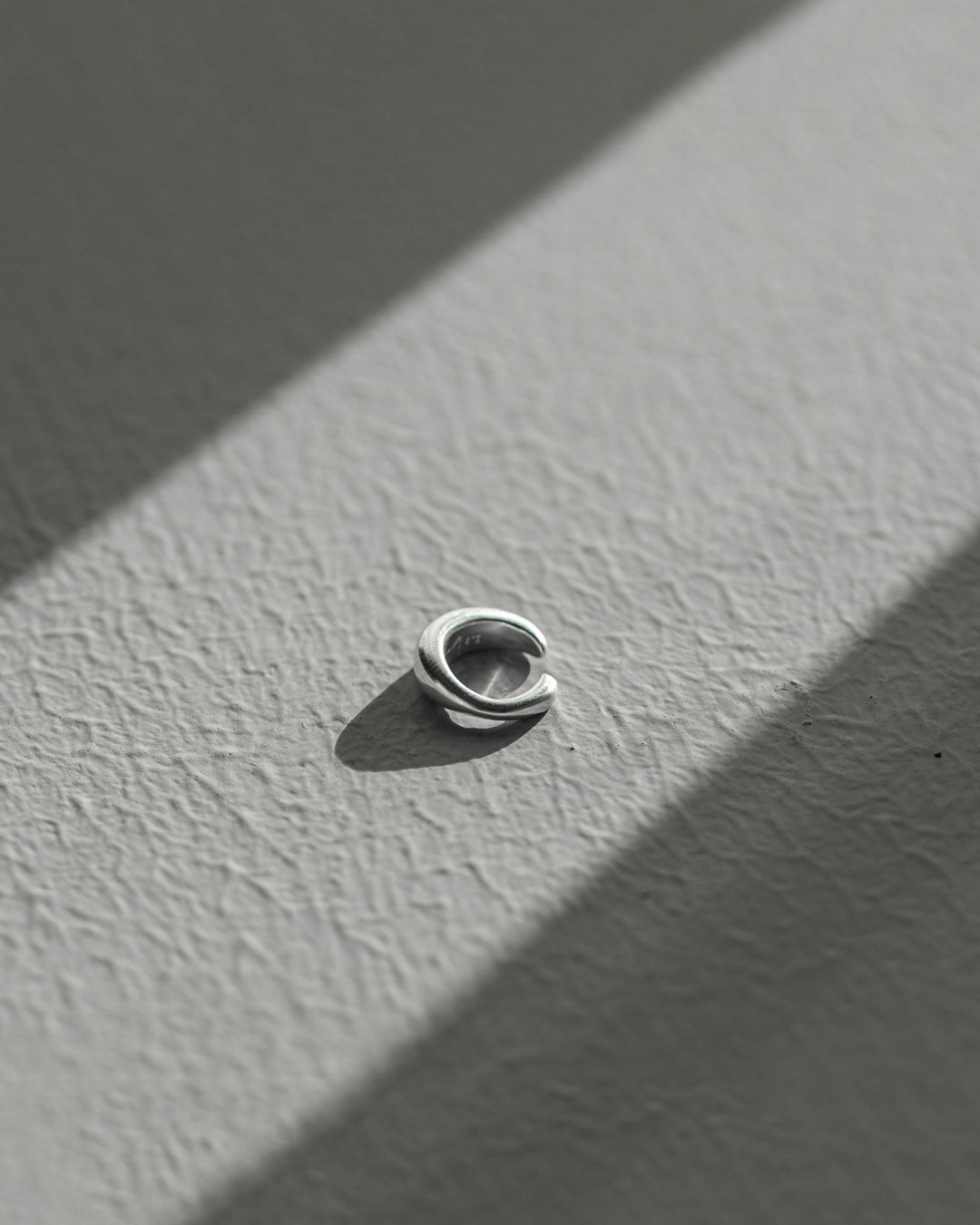 s925 round earcuff #P12