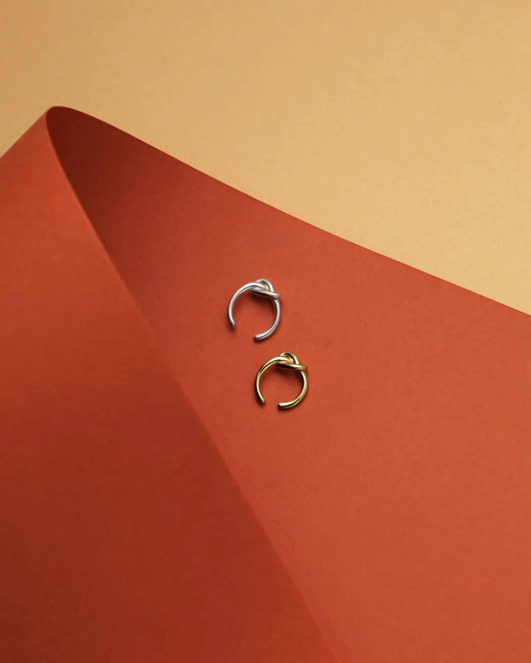 s925 knot earcuff #P13