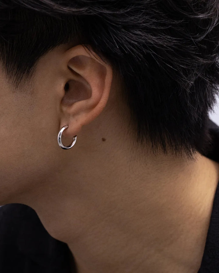 LOSEFORD カットフープピアス s925シルバー メンズ ピアス
