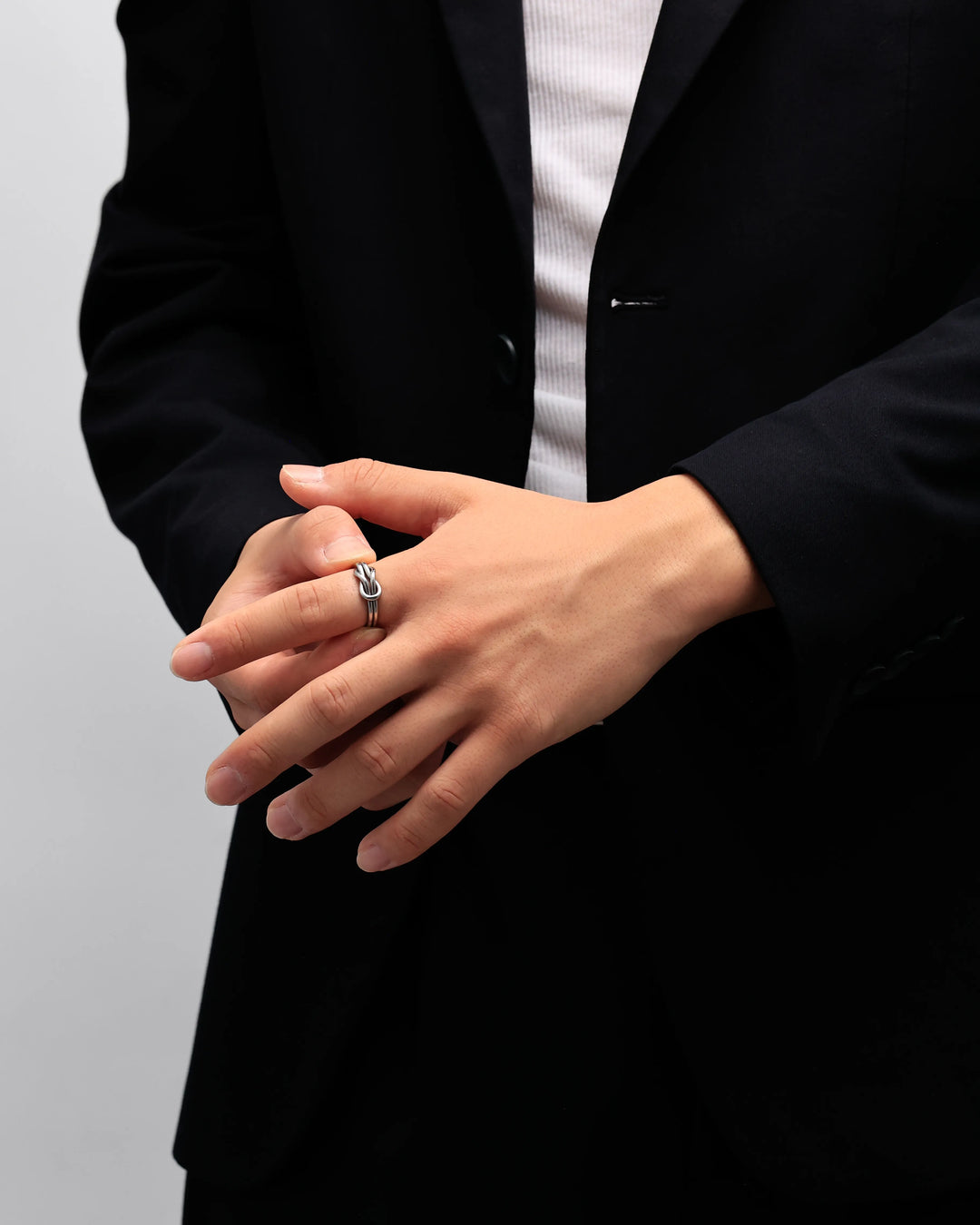 316L knot ring #R03