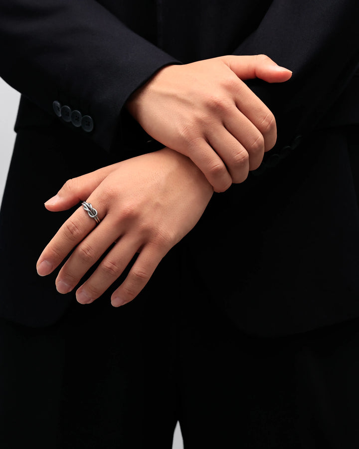 316L knot ring #R03