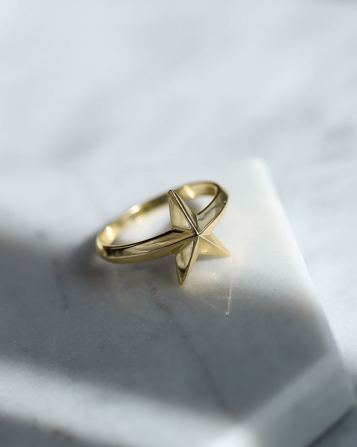 s925 star ring #R10