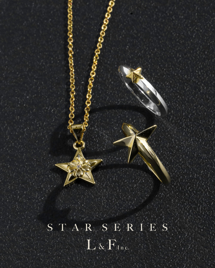 s925 star ring #R16
