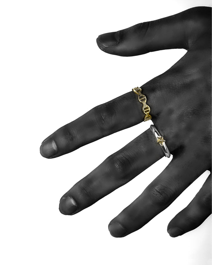 s925 star ring #R16