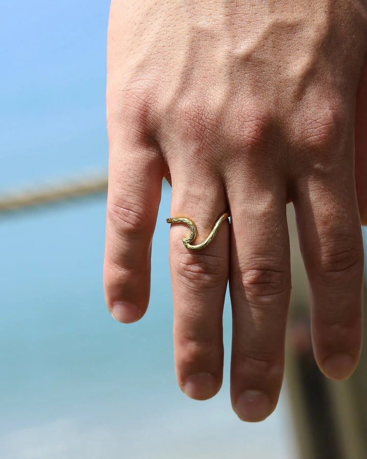 316L wave ring #R17