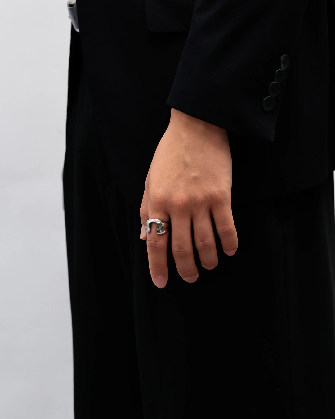 316L horseshoe ring #R25