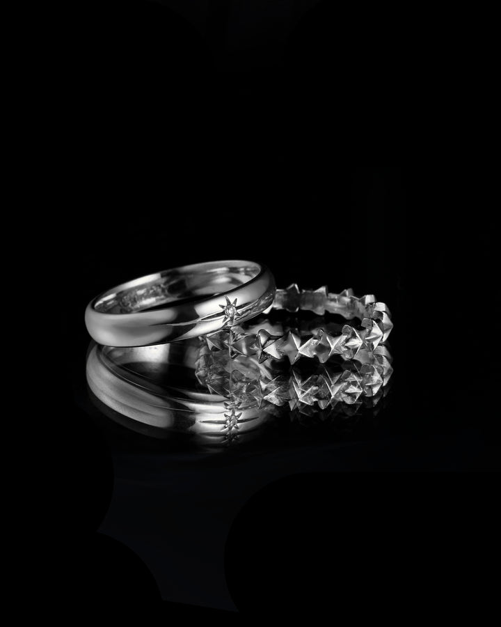 316L star ring #R29