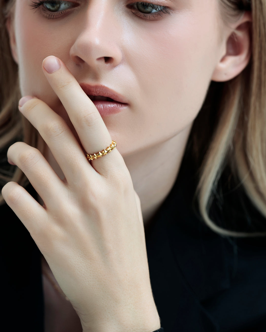 316L star ring #R29