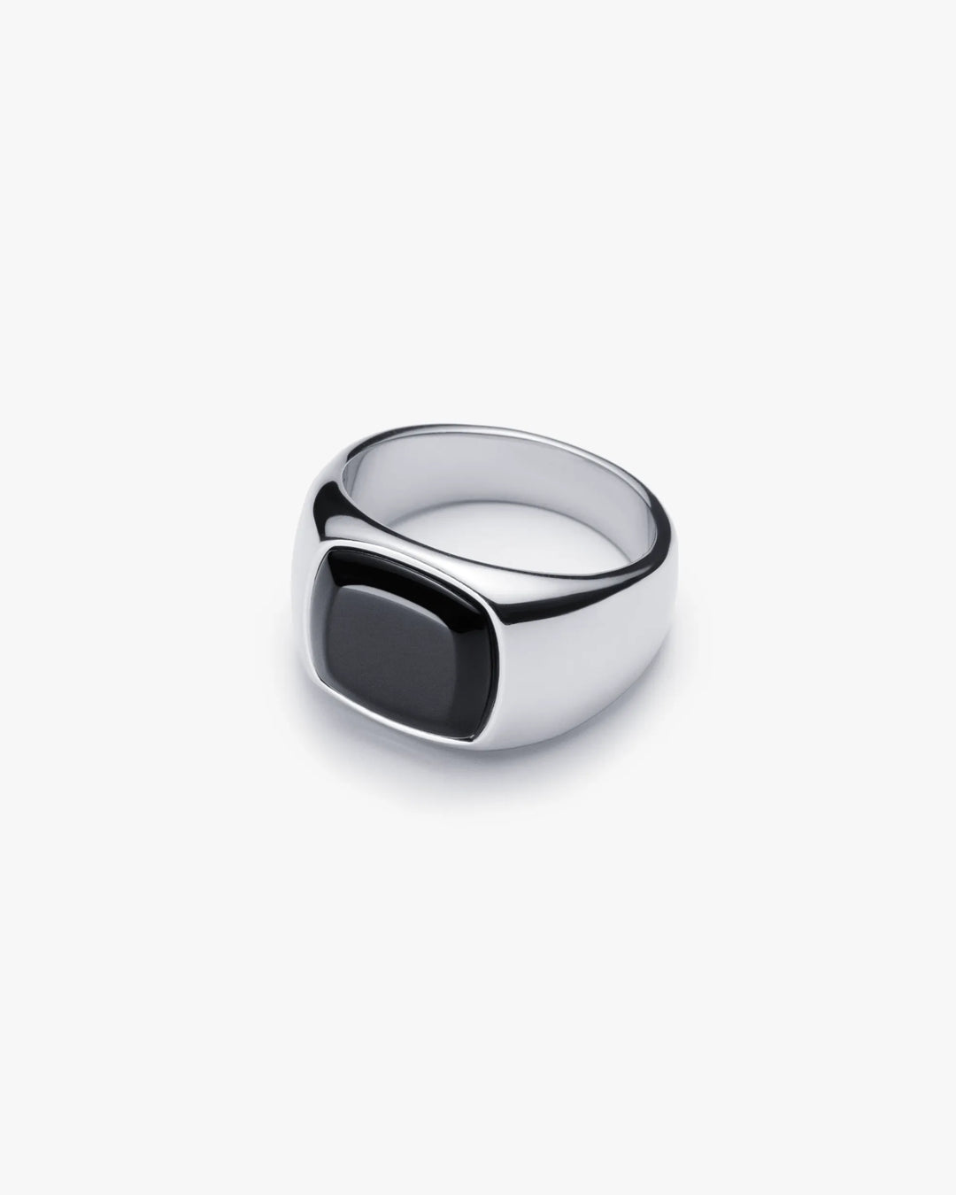 316L black signet ring #R45
