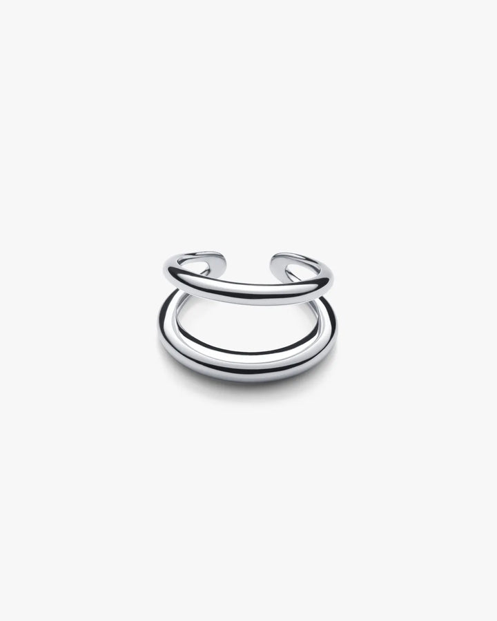 316L double line ring #R68