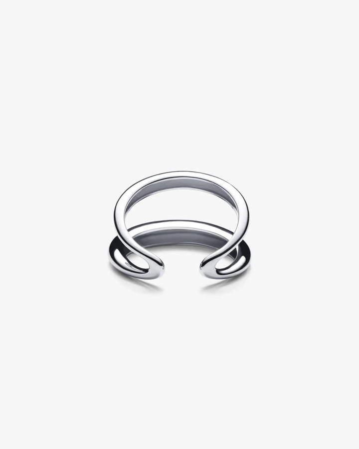 316L double line ring #R68