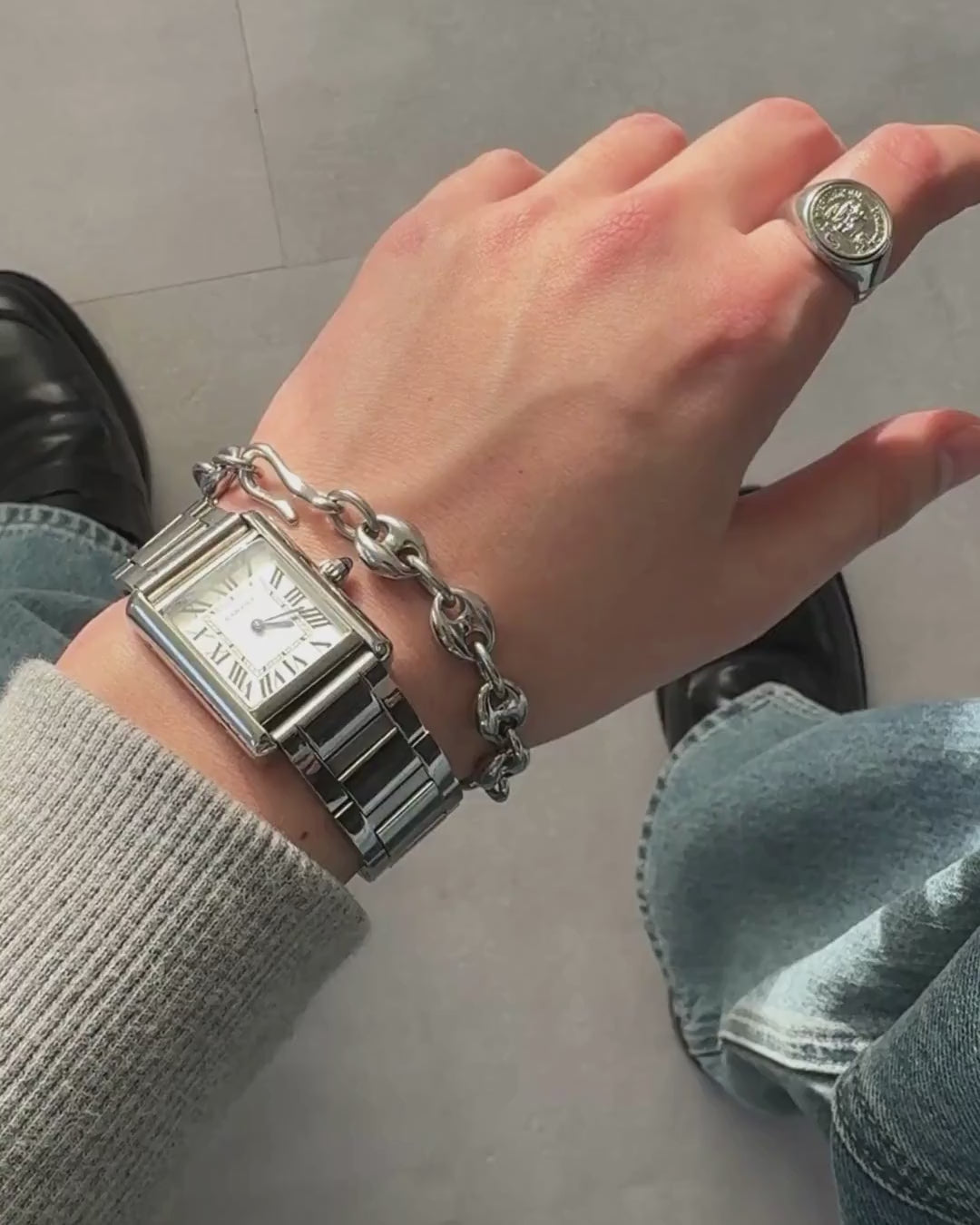 316L Arc chain bracelet #B63