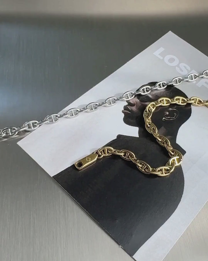 316L anchor bracelet (5mm) #B66